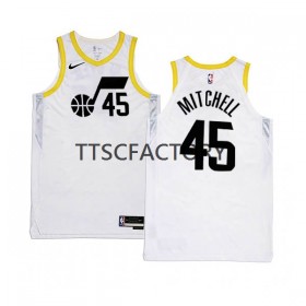 Maillot Basket Homme Utah Jazz Donovan Mitchell 45 Nike 2022-23 Association Edition Blanc Swingman